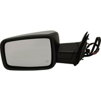 Mirror Driver Side Dodge Ram 1500 2009-2010 Power Heated Without Tow With Signal/Puddle Lamp With Chrome Cap , CH1320292