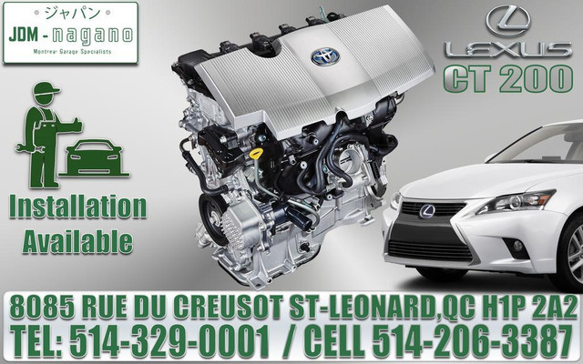 Moteur 1.8 Toyota Prius 2ZR-FXE Hybrid Engine 2010 2011 2012 2013 2014 2015 2016 2017 Motor Lexus CT200 Hybrid in Engine & Engine Parts in Québec - Image 2