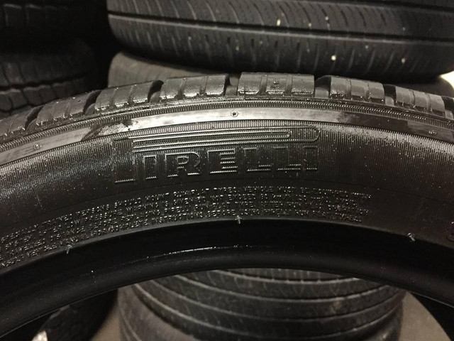 20 inch PAIR OF 2 BMW OEM USED RUNFLAT WINTER TIRES 275/40R20 106V PIRELLI SCORPION ICE AND SNOW  RUNFLAT TREAD 85% in Tires & Rims in Ontario - Image 2