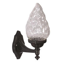 East Urban Home Afifah Black Outdoor Armed Sconce