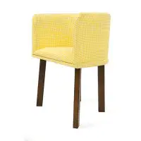 East Urban Home Upholstered Wing Back Arm Chair
