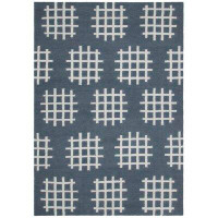Chandra Rugs Lima Charcoal/White Abstract Rug