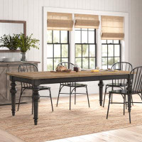 Sand & Stable™ Bauer Extendable Pine Solid Wood Dining Table