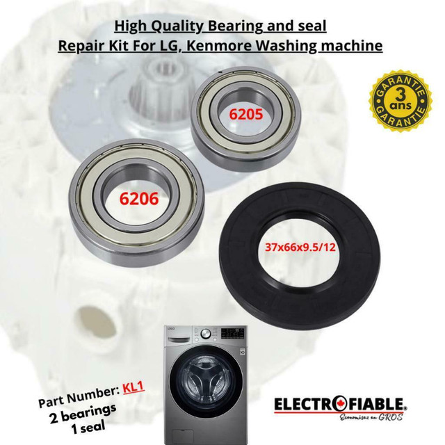 KL1 Bearing kit for LG washer repair in Washers & Dryers