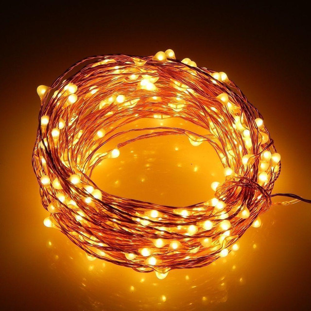 NEW LOT (10) 3.3 FT RGBY & WARM WHITE COPPER STRING LIGHT 3 AA BATTERY 3AAMULTI in General Electronics in Alberta - Image 4
