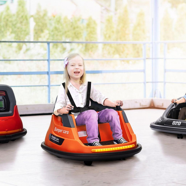 BUMPER CAR 12V 360° ROTATION ELECTRIC CAR FOR KIDS, WITH REMOTE, SAFETY BELT, LIGHTS, MUSIC, FOR 1.5-5 YEARS OLD in Toys & Games - Image 4