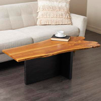 Millwood Pines Casondra Solid Wood Abstract Coffee Table