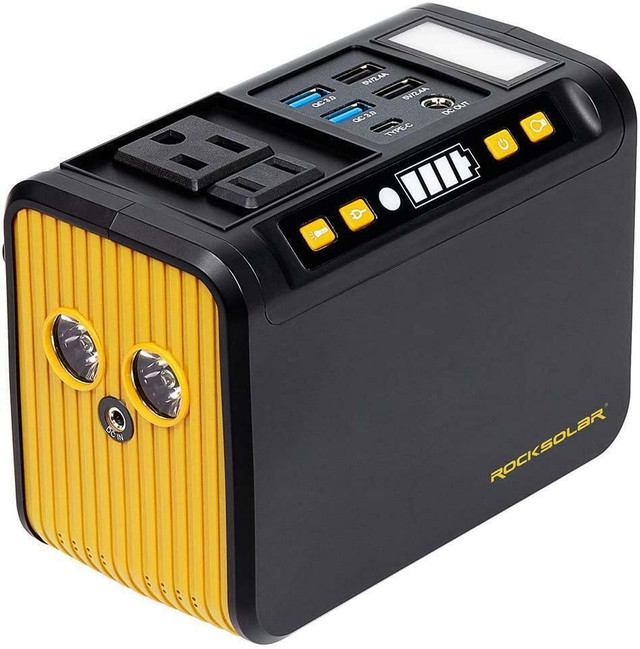 HUGE Discount | ROCKSOLAR Weekender RS81 80W/ Peak 120W Portable Power Station  | FAST FREE Delivery to Your Door! in Other