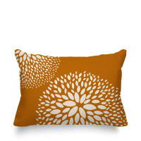 ULLI HOME Crawley Abstract Floral Indoor/Outdoor Lumber Pillow