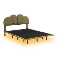 Red Barrel Studio PU Leather Upholstery Platform Bed