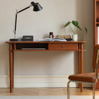 Lilac Garden Tools 47.24" Brown Rectangular Solid Wood desks