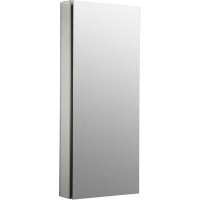 Kohler KOHLER Catalan® Aluminum Single-Door Medicine Cabinet with 107 Degree Hinge, Frameless with Adjustable Shelves