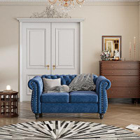 Charlton Home Modern Upholstered Buttoned Tufted Sofa