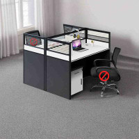 WIKI BOARD Rectangular 2 Person Partition Desk