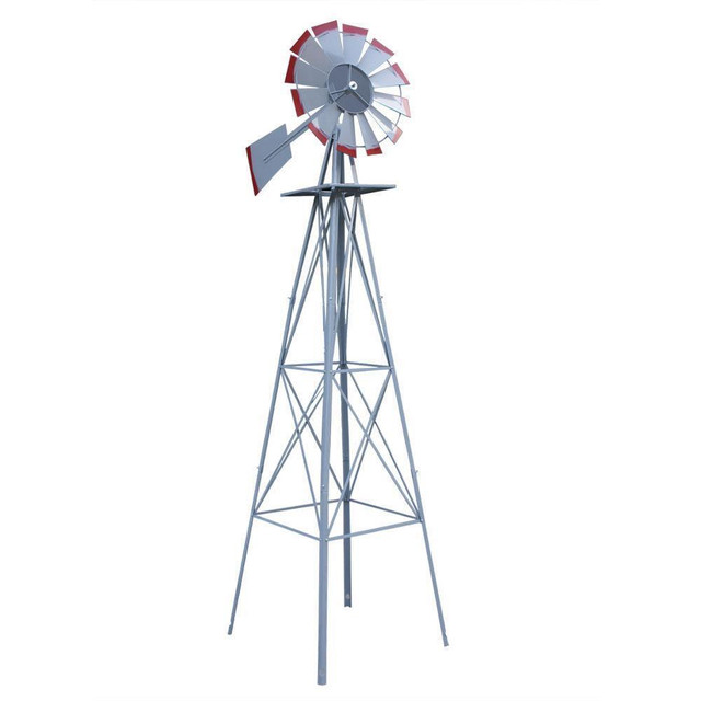 NEW 8 FT TALL GARDEN / YARD WINDMILL ONLY 89.95 ! in Outdoor Décor in Alberta - Image 2