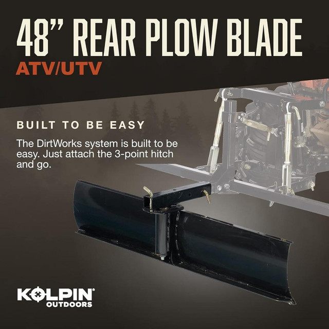 Kolpin Rear Blade, 48-Inch - FRB48, Universal in ATV Parts, Trailers & Accessories in Ontario - Image 2