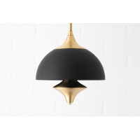 Mercer41 Budapest 2-Light Mid-Century Modern Pendant with a Large Dome Shade