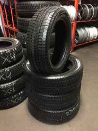 20 inch SET OF 4 USED WINTER TIRES 235/55R20 102H MICHELIN X-ICE XI-3 TREAD LIFE 99% LEFT