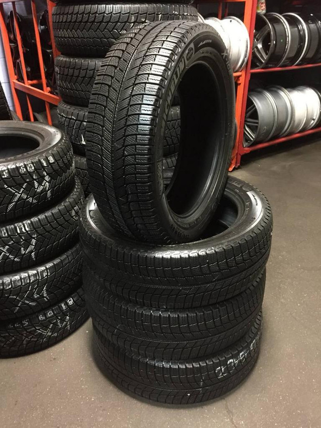 20 inch SET OF 4 USED WINTER TIRES 235/55R20 102H MICHELIN X-ICE XI-3 TREAD LIFE 99% LEFT in Tires & Rims in Ontario