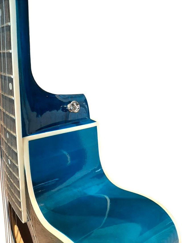 On Sale! Acoustic Guitar for beginners, Students Blue Full Size SPS372 in Guitars - Image 3