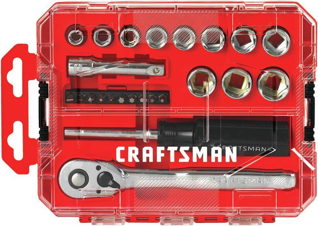 Brand New -- CRAFTSMAN 24-Piece Mechanics Quality Socket Set in Hand Tools in London - Image 4