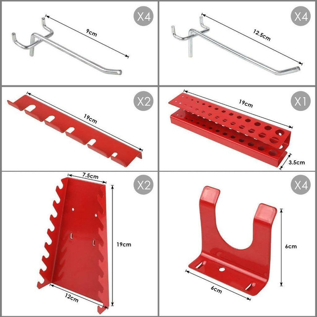 NEW METAL WALL TOOL PEGBOARD & HOOK SET HT33231 in Other in Regina - Image 3