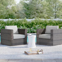 Sol 72 Outdoor™ Meltham Fully Assembled Patio Chair with Cushions
