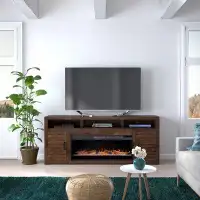 Birch Lane™ Chestle 78" Fully Assembled TV Stand With Electric Fireplace, Fits TVs up to 88"