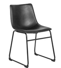 Distinctly Home James Faux Leather Dining Chair - BLACK