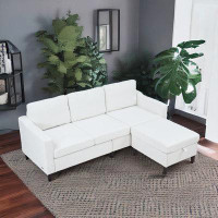 Ebern Designs Convertible Sectional Sofa Couch L-shaped Couch