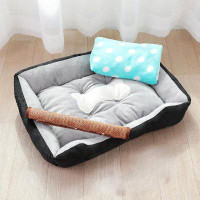 Tucker Murphy Pet™ Dog Kennel Bites Dog Kennel Bed Pad Resistant Pet Sofa Bed Of The Four Seasons Of  And  Dog Bed 01HYQ
