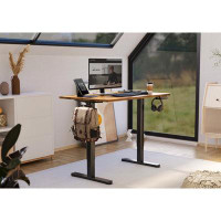 Inbox Zero Modern Electric Height Adjustable Desk Ergonomic Standing Desk For Drafting Working Gaming