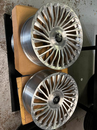 FOUR LIKE NEW 22 INCH VOSSEN UV5 FORGED WHEELS CUSTOM FOR WRAITH / GHOST 5X120