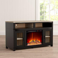 Andover Mills Pettigrew TV Stand for TVs up to 60" with Electric Fireplace Included