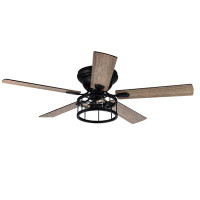 17 Stories 52'' Neal 5 - Blade Standard Ceiling Fan with Remote Control and Light Kit Included