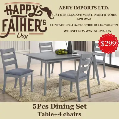 Fathers day Special sale on Furniture!! Sale on Dining Sets!! Shop Now!!