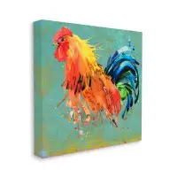 Stupell Industries Urban Abstract Rooster Splash Canvas Wall Art By Karen Smith