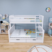 NEW SOLID WOOD TWIN FULL BUNK BED & STORAGE DRAWERS 45941W