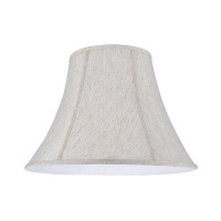 Aspen Creative Corporation 13" H Linen Bell Lamp Shade ( Spider ) in White