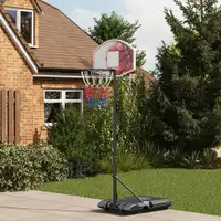 Basketball Hoop 28.3"x 29.1"x 96.9" Black, Clear, Orange