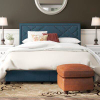 Winston Porter Grubb Tufted Upholstered Low Profile Standard Bed