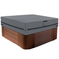 STARTWO Outdoor Weatherproof Hot Tub Cover Square Spa Covers Protector