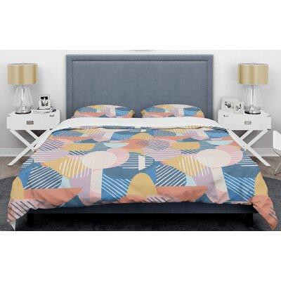 East Urban Home Trendy Contemporary Geometry Shapes Mid-Century Duvet Cover Set in Bedding