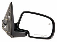 Mirror Passenger Side Gmc Sierra 1500 2001-2002 Power Heated With Manual Folding With Puddle Lamp Textured , GM1321252