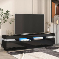 Ivy Bronx TV Stand With 4 Open Shelves