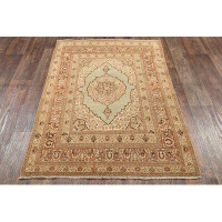 Bloomsbury Market One-of-a-Kind Schlater Persian Hand-Knotted Wool Green Indoor/Outdoor Area Rug