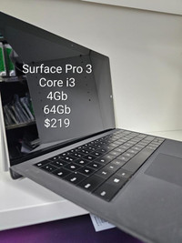 MICROSOFT SURFACE PRO 3 - CORE i3_4GB_64GB - GOOD CONDITION @MAAS_COMPUTERS