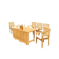 Rosecliff Heights Douberly Square 5 - Person 105'' Long Dining Set with Cushions