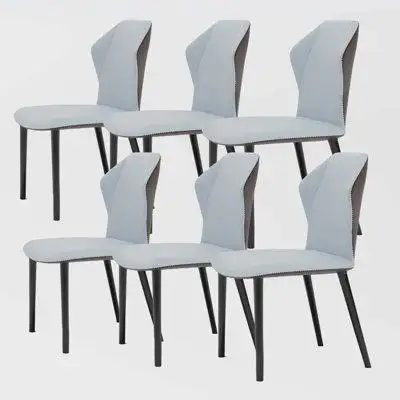 Hokku Designs Wingback Dining Chair, With Black Legs