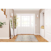 Williston Forge WOOD BLOCK IVORY Indoor Floor Mat By Williston Forge®